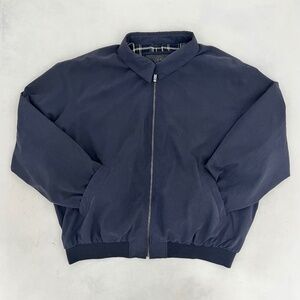 Weatherproof Mens Size XXL Windbreaker Full Zip Jacket Navy Blue Performance